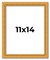 11x14 Museum-Quality Picture Frame with UV-Resistant Acrylic & Acid-Free Backing, Available in 4 Finishes - Gold, Silver, Bronze, and Black